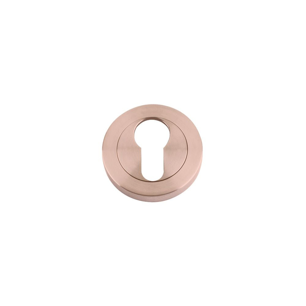 High quality image of the STANZA - Escutcheon Euro-Profile (50mm Dia.) - Tuscan Rose Gold | Sku. zpz001-trg | available to order from Trade Door Handles.