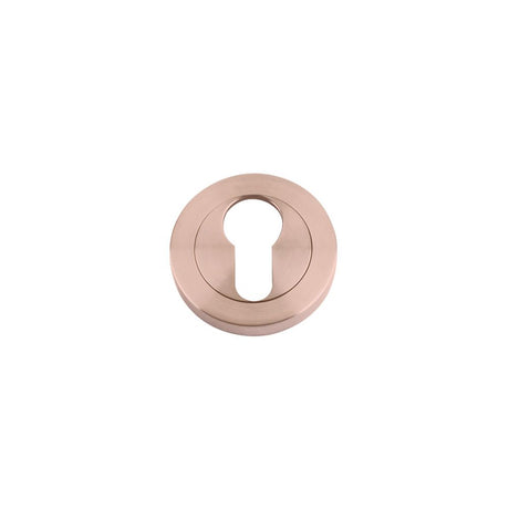 High quality image of the STANZA - Escutcheon Euro-Profile (50mm Dia.) - Tuscan Rose Gold | Sku. zpz001-trg | available to order from Trade Door Handles.