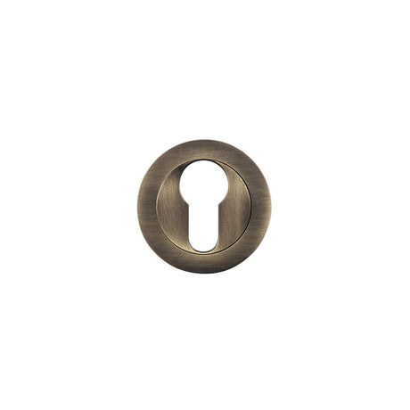 High quality image of the STANZA - Euro Profile Escutcheon 50mm dia - Bronze | Sku. zpz001fb | available to order from Trade Door Handles.