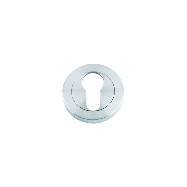 High quality image of the STANZA - Euro Profile Escutcheon 50mm dia - Satin Nickel | Sku. zpz001sn | available to order from Trade Door Handles.