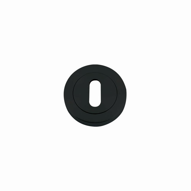 High quality image of the STANZA - Escutcheon Standard Profile (50mm Dia.) - Black | Sku. zpz002-omb | available to order from Trade Door Handles.