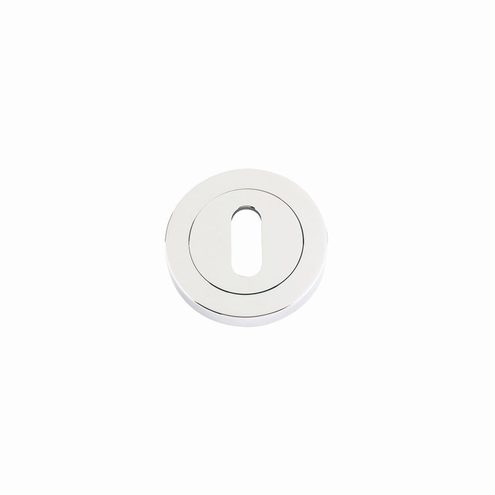 High quality image of the STANZA - Standard Profile Escutcheon 50mm dia - Polished Nickel | Sku. zpz002pn | available to order from Trade Door Handles.