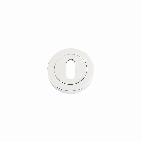 High quality image of the STANZA - Standard Profile Escutcheon 50mm dia - Polished Nickel | Sku. zpz002pn | available to order from Trade Door Handles.