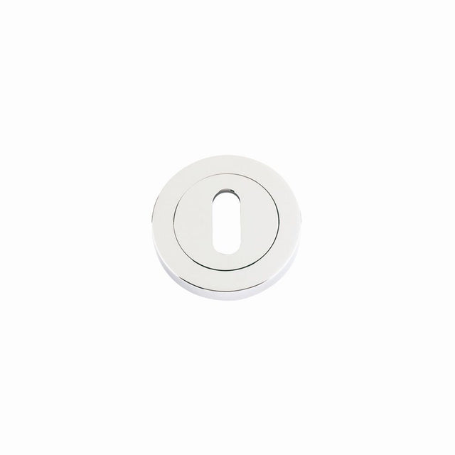 High quality image of the STANZA - Standard Profile Escutcheon 50mm dia - Polished Nickel | Sku. zpz002pn | available to order from Trade Door Handles.