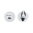 High quality image of the STANZA - Turn and Release complete with Escutcheons and 5mm spindle 50mm dia - Polished Chrome | Sku. zpz004cp | available to order from Trade Door Handles.
