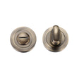 High quality image of the STANZA - Turn and Release complete with Escutcheons and 5mm spindle 50mm dia - Bronze | Sku. zpz004fb | available to order from Trade Door Handles.