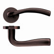 High quality image of the STANZA - Siena Lever - Screw On Rose - Etna Bronze | Sku. zpz050-etb | available to order from Trade Door Handles.