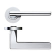 High quality image of the STANZA - Venice Lever - Screw On Rose - Polished Chrome | Sku. zpz070cp | available to order from Trade Door Handles.