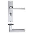 High quality image of the STANZA - Venice Lever Bathroom (57mm c/c) On Backplate - 180x43mm - Polished Chrome | Sku. zpz073cp | available to order from Trade Door Handles.