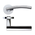 High quality image of the STANZA - Amalfi Lever - Screw On Rose - Polished Chrome | Sku. zpz080cp | available to order from Trade Door Handles.