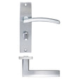 High quality image of the STANZA - Amalfi Lever Bathroom (57mm c/c) On Backplate - 180x43mm - Satin Chrome | Sku. zpz083sc | available to order from Trade Door Handles.