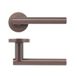 High quality image of the STANZA - Lucca Lever - Screw On rose - Bronze | Sku. zpz090-etb | available to order from Trade Door Handles.
