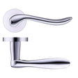 High quality image of the STANZA - Lincoln Lever - Screw on Rose - Polished Chrome | Sku. zpz240cp | available to order from Trade Door Handles.