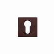 High quality image of the STANZA - Square Escutcheon - Euro Profile - Bronze | Sku. zpzsq001-etb | available to order from Trade Door Handles.