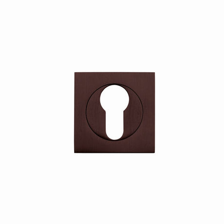 High quality image of the STANZA - Square Escutcheon - Euro Profile - Bronze | Sku. zpzsq001-etb | available to order from Trade Door Handles.
