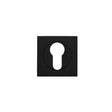 High quality image of the STANZA - Square Escutcheon - Euro Profile - Black | Sku. zpzsq001-omb | available to order from Trade Door Handles.