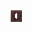 High quality image of the STANZA - Square Escutcheon - Standard Keyway - Bronze | Sku. zpzsq002-etb | available to order from Trade Door Handles.