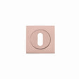High quality image of the STANZA - Square Escutcheon - Standard Keyway - Tuscan Rose Gold | Sku. zpzsq002-trg | available to order from Trade Door Handles.