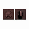 High quality image of the STANZA - Turn & Release - on Square rose - Bronze | Sku. zpzsq004-etb | available to order from Trade Door Handles.