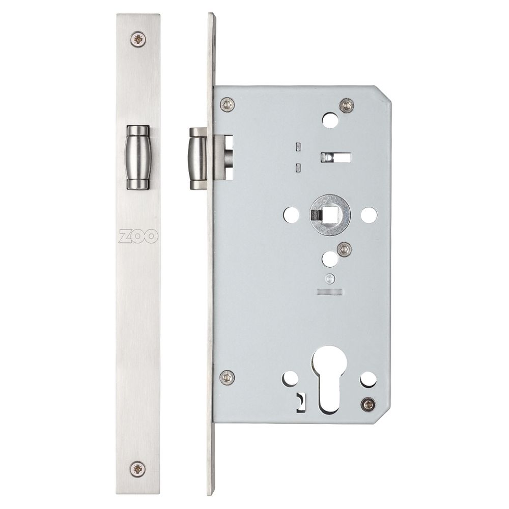 High quality image of the Vier - Roller Din Latch - Backset 60mm - Stain Stainless Steel | Sku. zrd0060lss | available to order from Trade Door Handles.