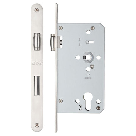 High quality image of the Vier - Roller Din Euro Sashlock - 72mm c/c Backset 60mm Radius - Stain Stainless Steel | Sku. zrd7260rss | available to order from Trade Door Handles.