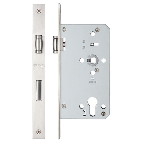 High quality image of the Vier - Roller Din Euro Sashlock - 72mm c/c Backset 60mm - Stain Stainless Steel | Sku. zrd7260ss | available to order from Trade Door Handles.