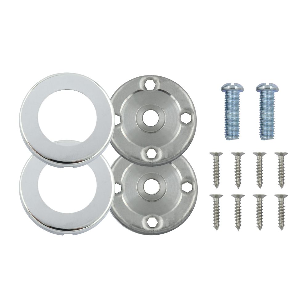 High quality image of the Zoo Hardware - Rose Pack - 2 x Push on Roses - Suitable for SS304 19mm, 22mm and 30mm - Polished Stainless Steel | Sku. zrp06pss | available to order from Trade Door Handles.