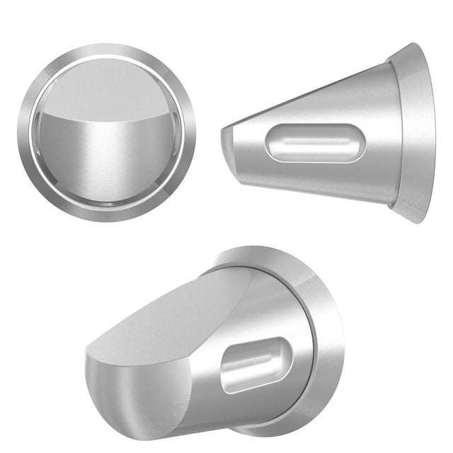 High quality image of the Zoo Hardware - Anti Ligature knob on Rose - Int & Ext - Satin Stainless Steel | Sku. zs-al010-010 | available to order from Trade Door Handles.