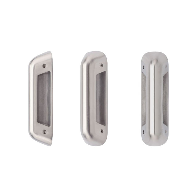 High quality image of the Zoo Hardware - Anti Ligature Pull Handle 100mm CTC (150mm) Back to Back Fix (When using 1 x ZS-ALP100GS- + 1 x ZS-ALP100BF-)- - Half Set - Stain Stainless Steel | Sku. zs-alp100gs-sss | available to order from Trade Door Handles.