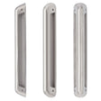 High quality image of the Zoo Hardware - Anti Ligature Pull Handle 250mm CTC (280mm) Back to Back Fix (When using 1 x ZS-ALP250GS- + 1 x ZS-ALP250BF-) - Half Set - Stain Stainless Steel | Sku. zs-alp250gs-sss | available to order from Trade Door Handles.
