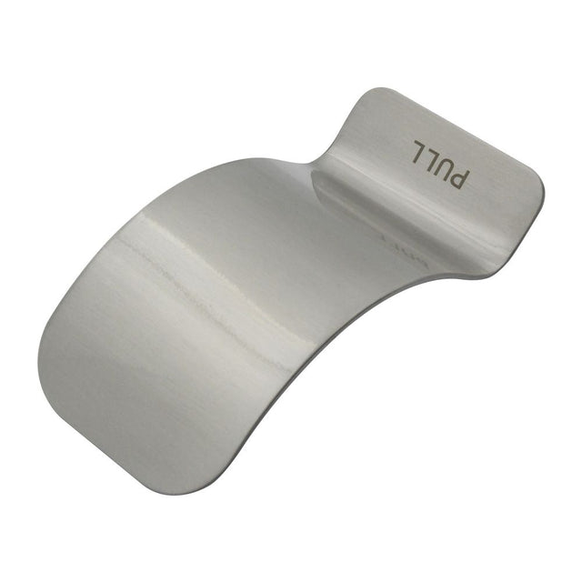 High quality image of the Zoo Hardware - Hands Free Pull Bolt Fixed - Pressed Body - Stain Stainless Steel | Sku. zs-hfp001pbf-sss | available to order from Trade Door Handles.