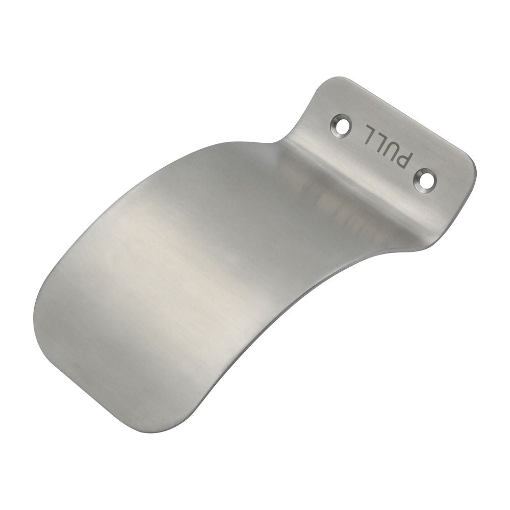 High quality image of the Zoo Hardware - Hands Free Pull Face Fixed Side - Pressed Body - Stain Stainless Steel | Sku. zs-hfp001pff-sss | available to order from Trade Door Handles.
