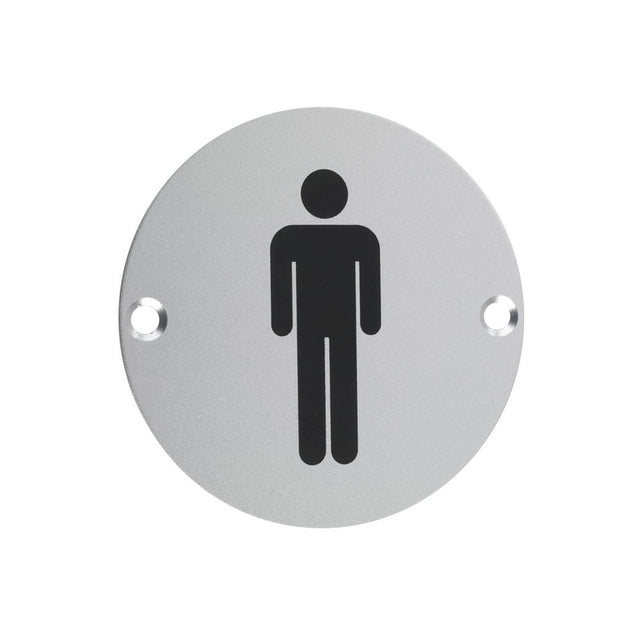 High quality image of the Zoo Hardware - Sex Symbol - Male - Satin Aluminium | Sku. zsa01sa | available to order from Trade Door Handles.