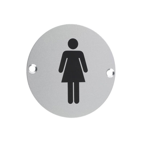 High quality image of the Zoo Hardware - Sex Symbol - Female - Satin Aluminium | Sku. zsa02sa | available to order from Trade Door Handles.