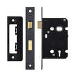 High quality image of the Zoo Hardware - 3 Lever Mortice Sashlock, 64mm - 57mm Centres, Square, Powder Coated Black Finish | Sku. zsc364pcb | available to order from Trade Door Handles.