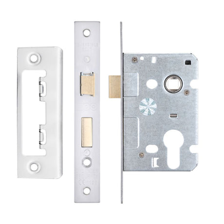 High quality image of the Zoo Hardware - Euro Profile Mortice Sashlock, 64mm - 47.5mm Centres, Square - Polished Stainless Steel | Sku. zsc64epss | available to order from Trade Door Handles.