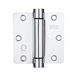 High quality image of the Zoo Hardware - Spring Hinge Plus Slave Pack - Radius - 3.5"x3.5"x2.5 - Polished Chrome (Contains 2 Spring and 1 Unsprung Hinge) | Sku. zshpcp | available to order from Trade Door Handles.