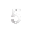 High quality image of the Zoo Hardware - Numerals - No 5 - 50mm - Polished Stainless Steel | Sku. zsn05ps | available to order from Trade Door Handles.
