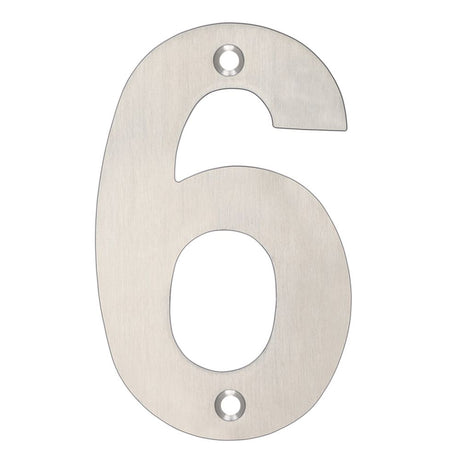 High quality image of the Zoo Hardware - Numerals - No 6 & 9 - 102mm - Stain Stainless Steel | Sku. zsn06bss | available to order from Trade Door Handles.