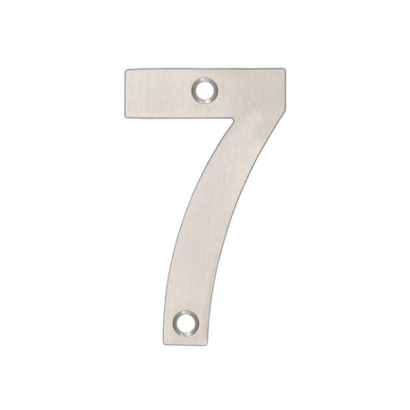 High quality image of the Zoo Hardware - Numerals - No 7 - 75mm - Stain Stainless Steel | Sku. zsn07ass | available to order from Trade Door Handles.