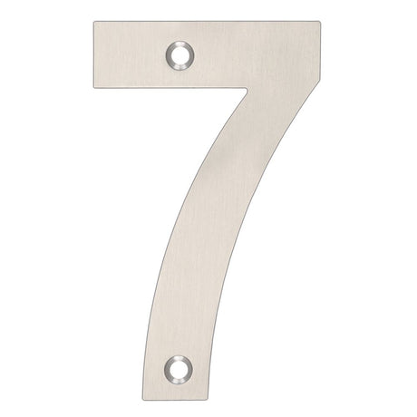 High quality image of the Zoo Hardware - Numerals - No 7 - 102mm - Stain Stainless Steel | Sku. zsn07bss | available to order from Trade Door Handles.