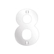 High quality image of the Zoo Hardware - Numerals - No 8 - 75mm - Polished Stainless Steel | Sku. zsn08aps | available to order from Trade Door Handles.