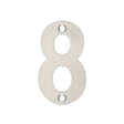 High quality image of the Zoo Hardware - Numerals - No 8 - 75mm - Stain Stainless Steel | Sku. zsn08ass | available to order from Trade Door Handles.