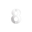 High quality image of the Zoo Hardware - Numerals - No 8 - 50mm - Polished Stainless Steel | Sku. zsn08ps | available to order from Trade Door Handles.