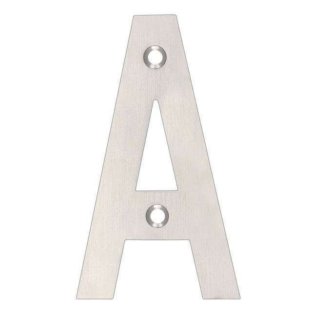 High quality image of the Zoo Hardware - Letter - A - 102mm - Stain Stainless Steel | Sku. zsnass | available to order from Trade Door Handles.