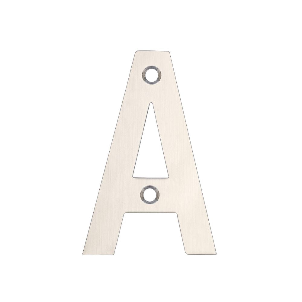 High quality image of the Zoo Hardware - Letter - A - 75mm - SSS | Sku. zsnass75 | available to order from Trade Door Handles.