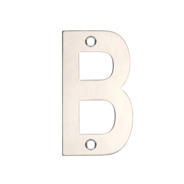 High quality image of the Zoo Hardware - Letter - B - 75mm - SSS | Sku. zsnbss75 | available to order from Trade Door Handles.