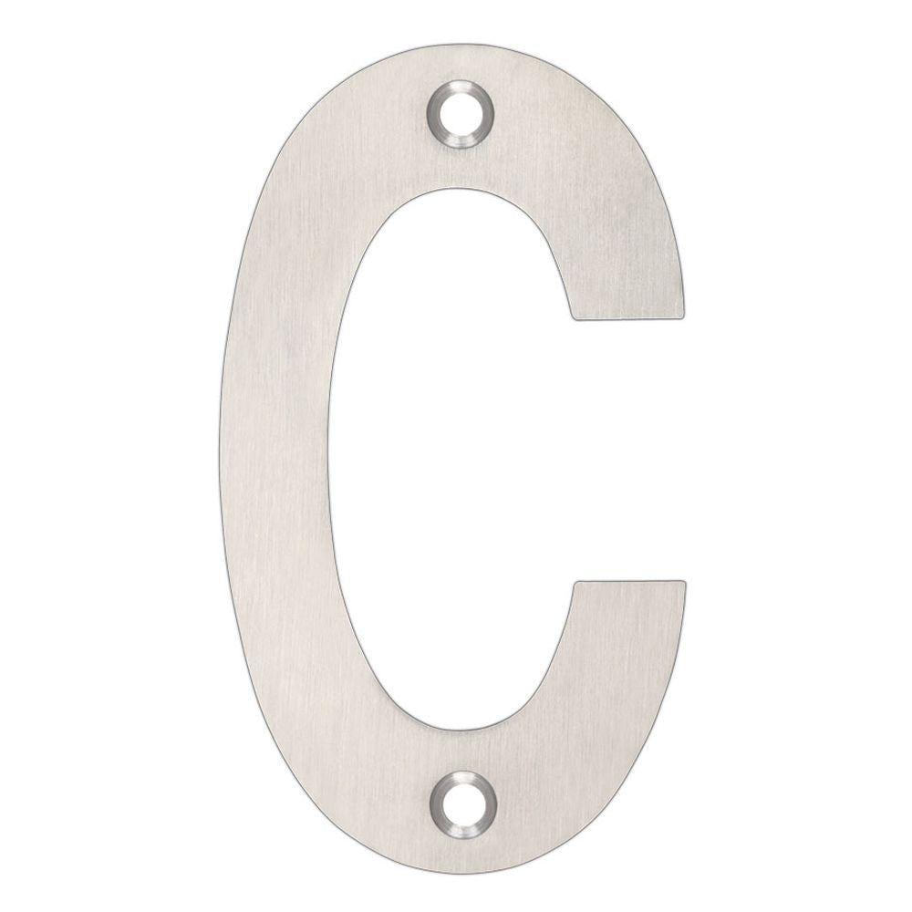 High quality image of the Zoo Hardware - Letter - C - 102mm - Stain Stainless Steel | Sku. zsncss | available to order from Trade Door Handles.