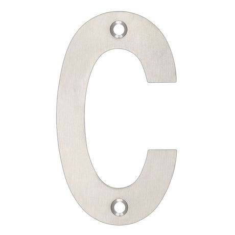 High quality image of the Zoo Hardware - Letter - C - 102mm - Stain Stainless Steel | Sku. zsncss | available to order from Trade Door Handles.