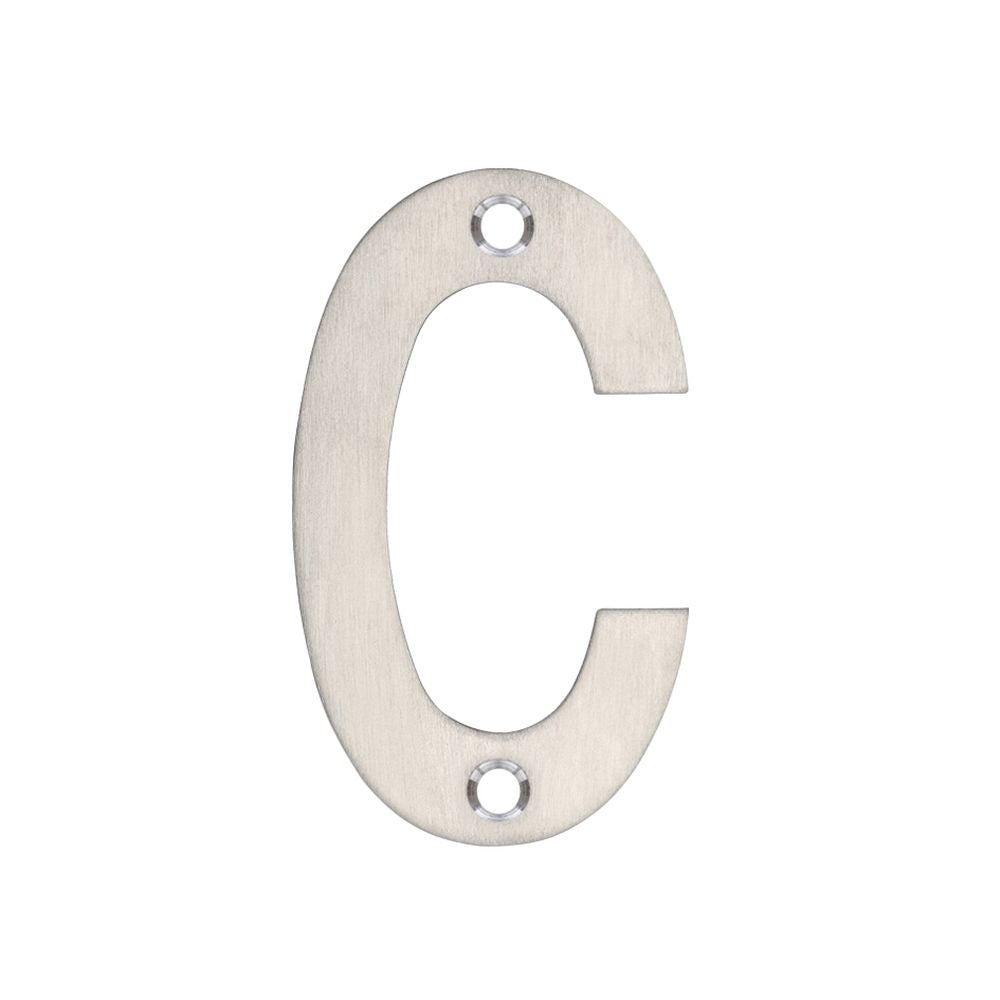 High quality image of the Zoo Hardware - Letter - C - 75mm - SSS | Sku. zsncss75 | available to order from Trade Door Handles.